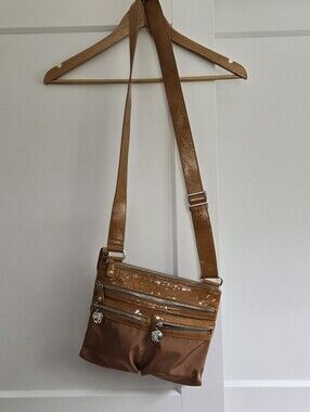 Brighton Go Go Crossbody Brown Bag Purse E629286